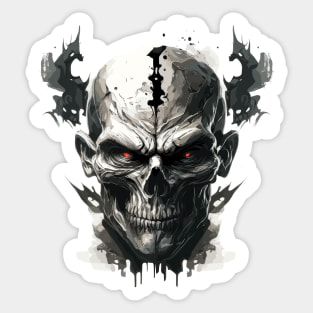 Skull Wild Life Painting Dark Character Spirit Sticker